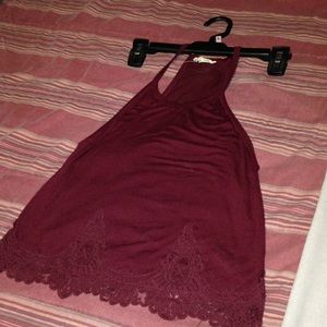 Maroon tank top